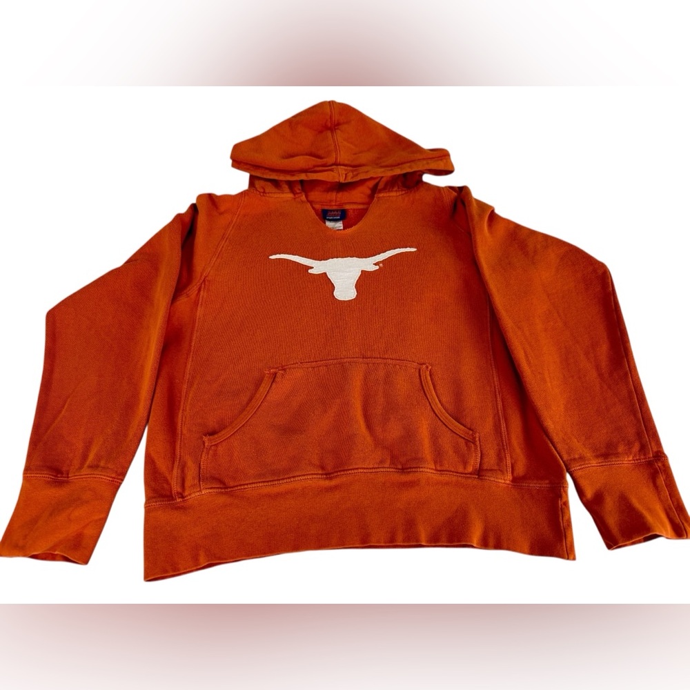 Texas Longhorns Hoodie Unisex‎ Medium Burnt Orange Pullover NCAA Sweatshirt